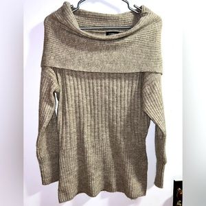 Le Chateau Cowl Neck / Off-Shoulder Tunic Sweater